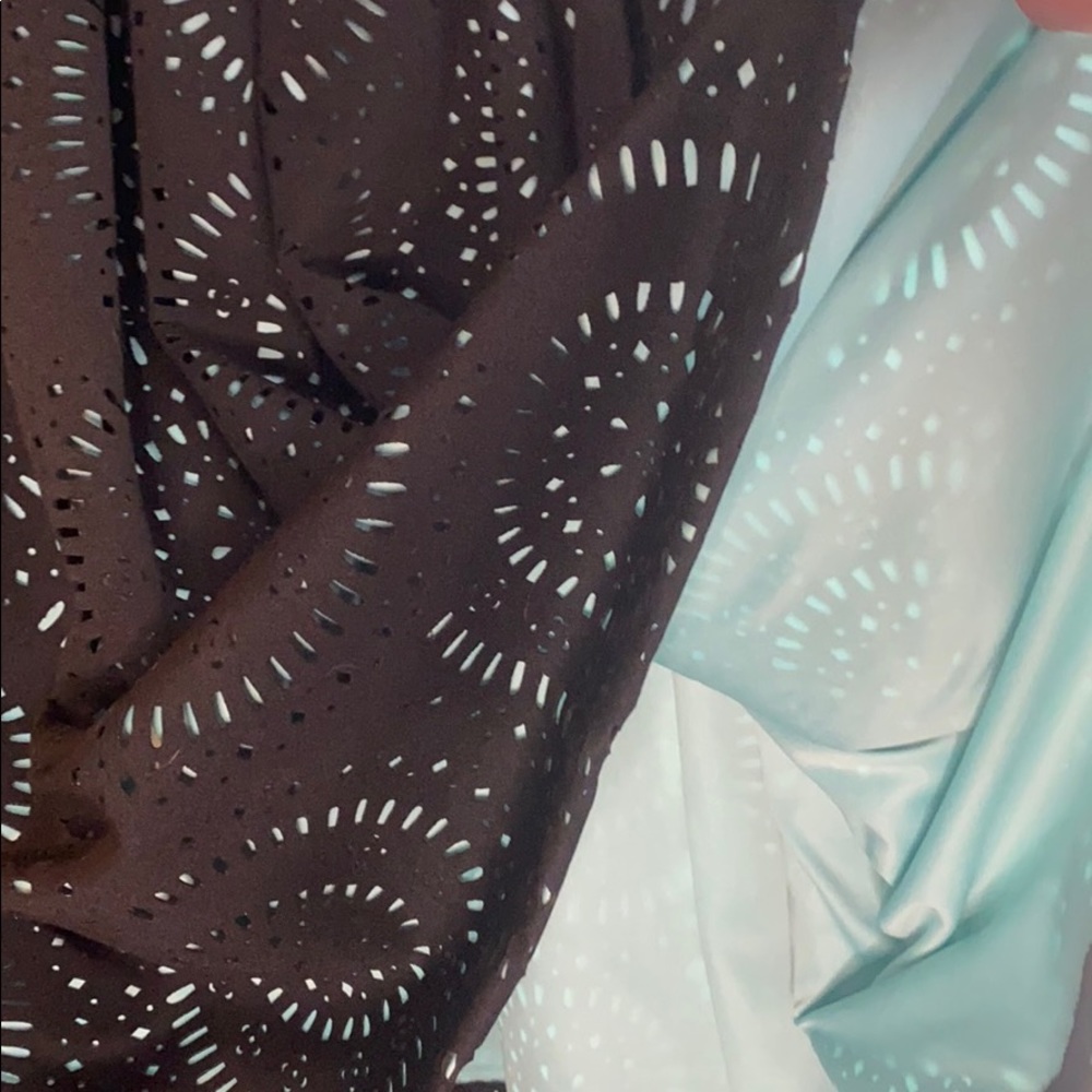 Calvin Klein Laser cut lace Robin’s egg blue dress - Picture 4 of 11